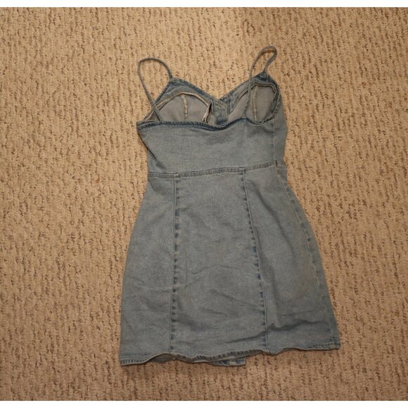 ZARA MINI DENIUM DRESS - Picture 2 of 3